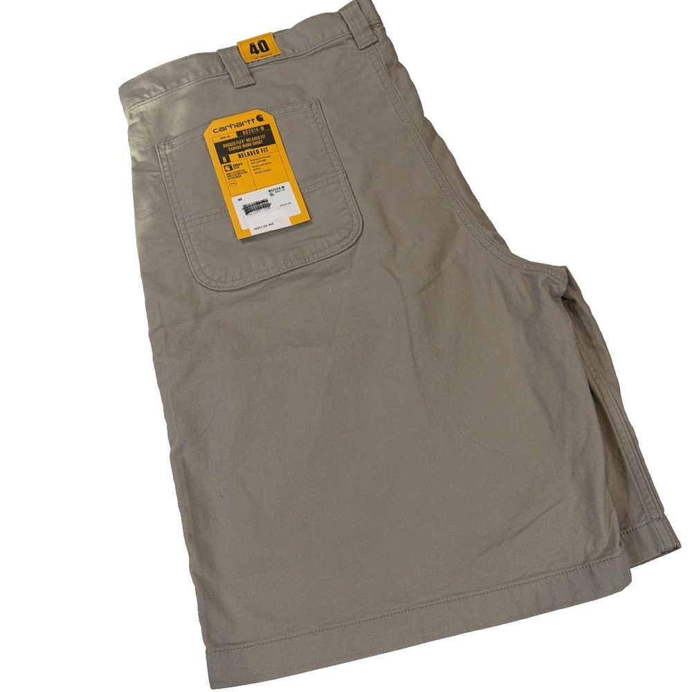 Carhartt Shorts Mens Size 40 X 10" Relaxed Fit Rugged Flex NWT Canvas Work Short
